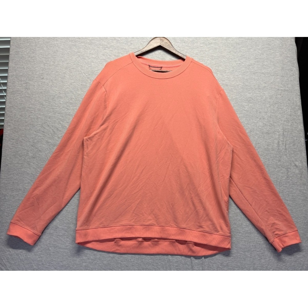 All In Motion French Terry Sweatshirt Womens‎ 2XL Coral Pink Stretch Athleisure